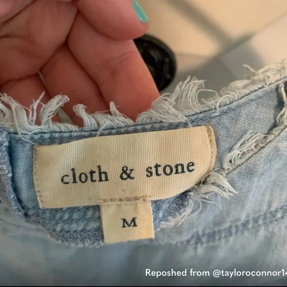 Anthropology | Polka Dot Chambray Tank - Picture 4 of 7